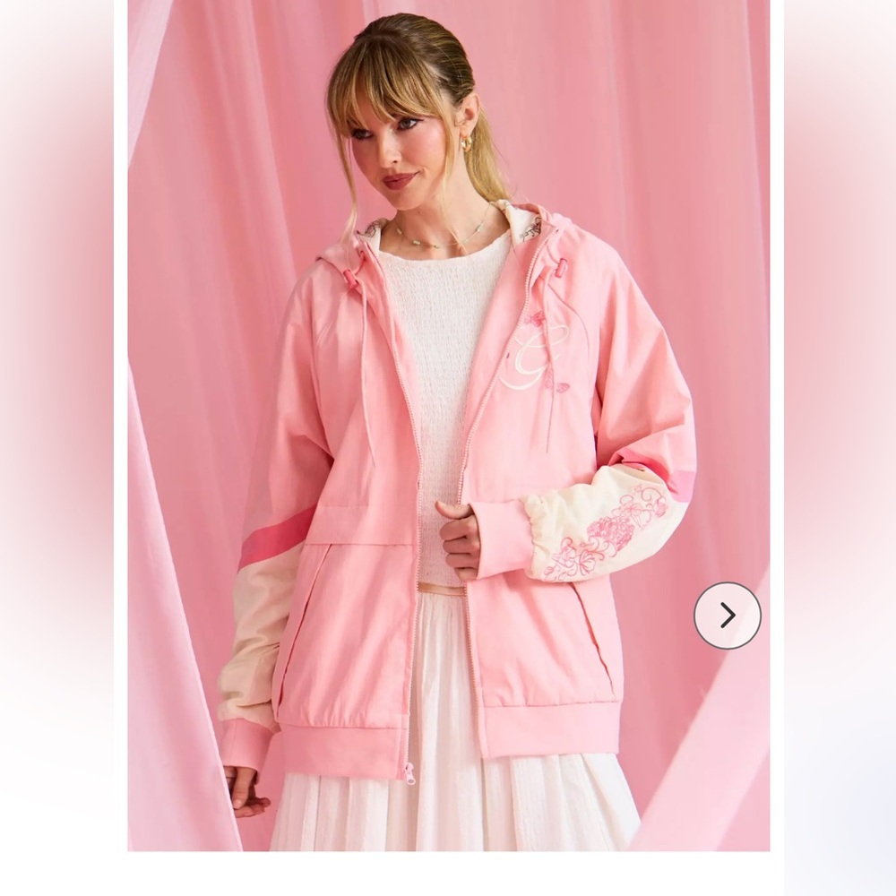 Wicked Glinda Floral Windbreaker - BoxLunch Exclusive large
